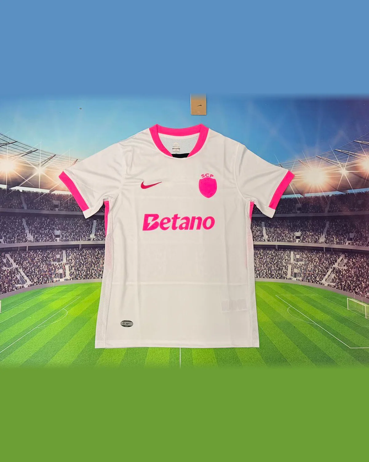 Sporting CP Nike Sporting CP White Pink Special Football Jersey football jersey