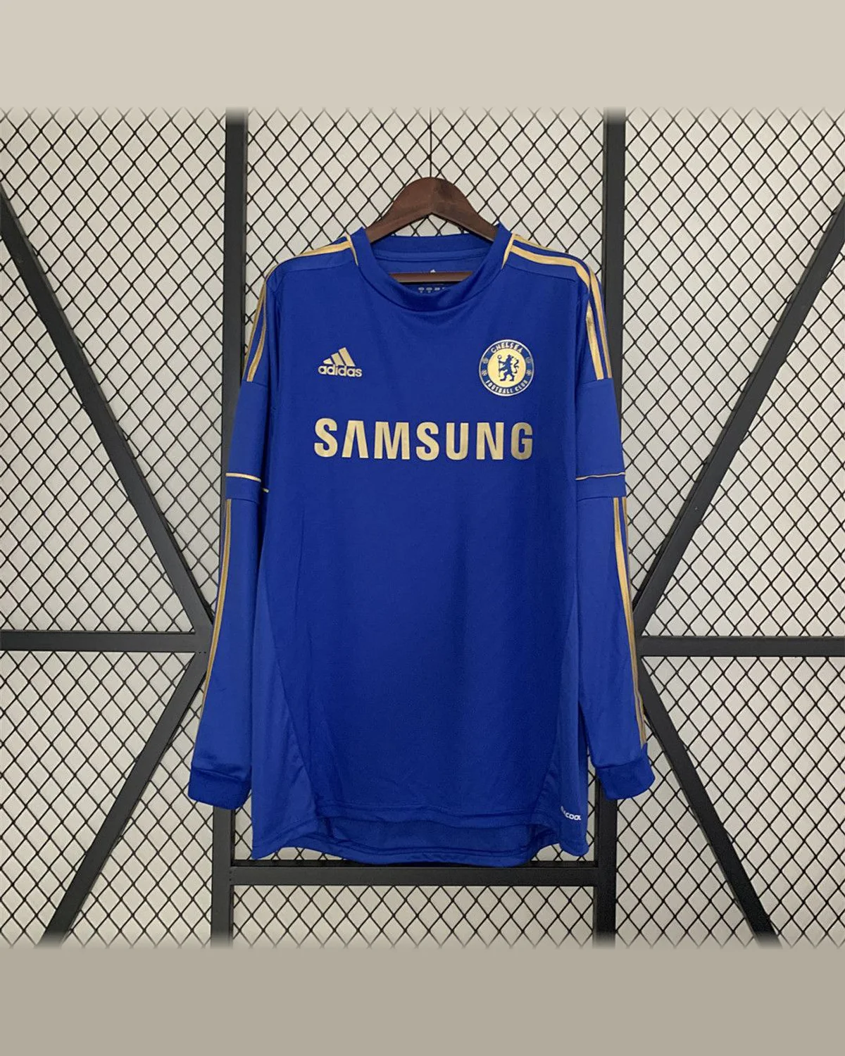 Chelsea Retro 12/13 Long Sleeve Chelsea Home football jersey