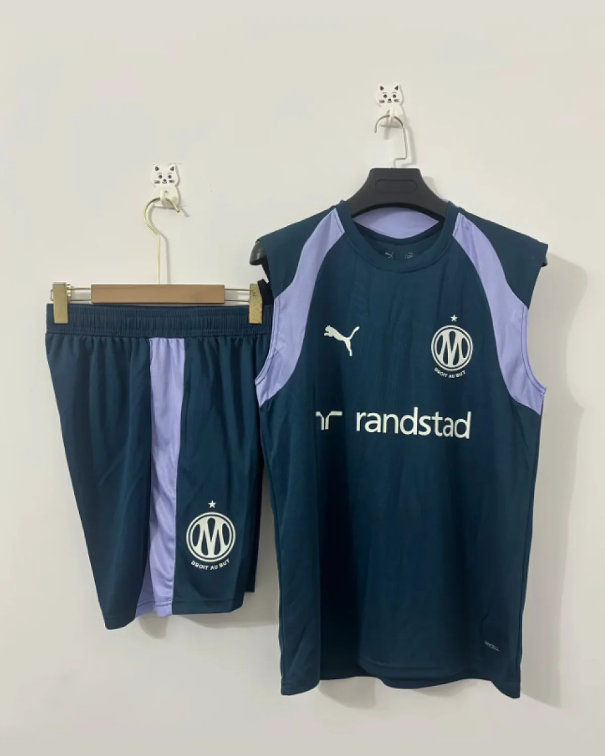 Olympique Marseille Marseille Peacock Blue Training Vests football jersey