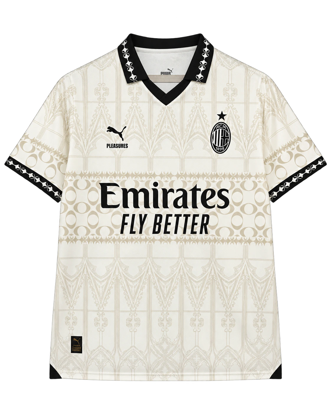 AC Milan 2023/24 AC Milan Beige football jersey